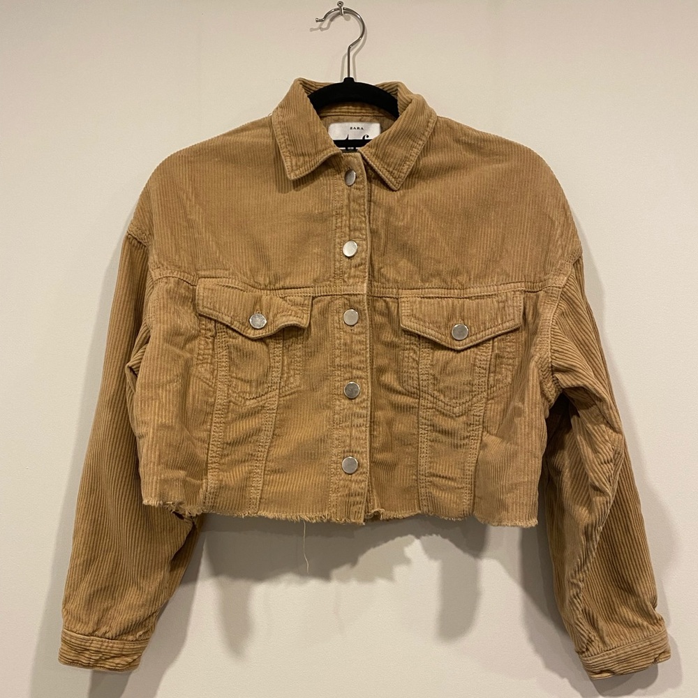 Zara TRF Cropped corduroy Jacket. 8/10 condition!